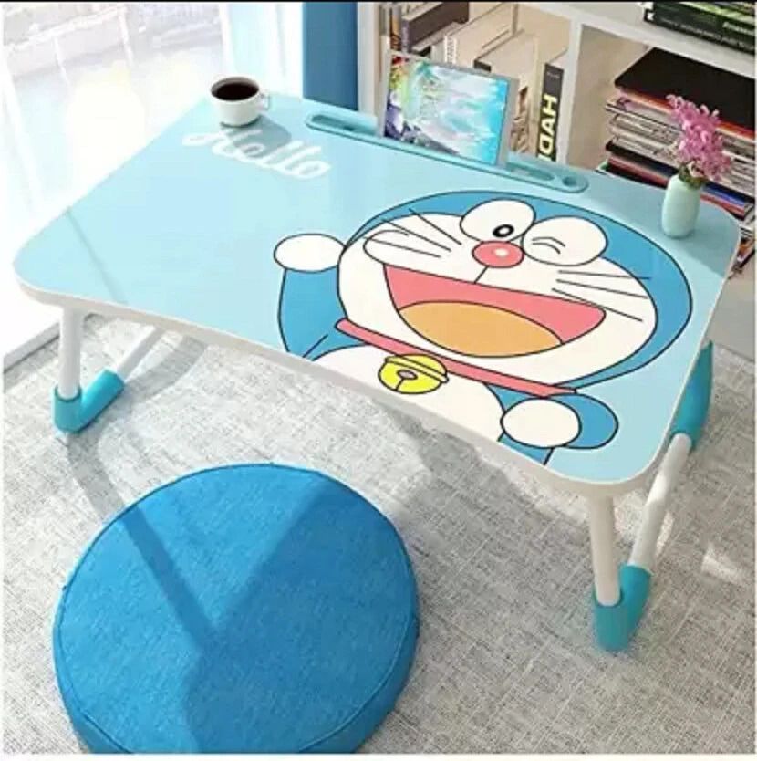 Multipurpose Foldable with Cup Holder, Study , Bed Wood Portable Laptop Table-image-31