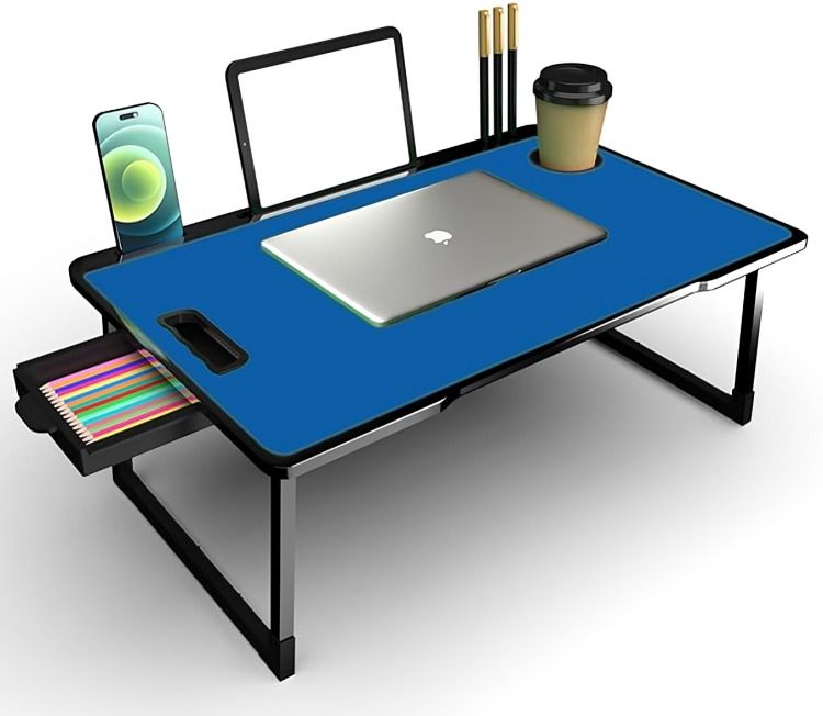 alliance Multipurpose Foldable with Cup Holder, Study , Bed Wood Portable Laptop Table-picture-20