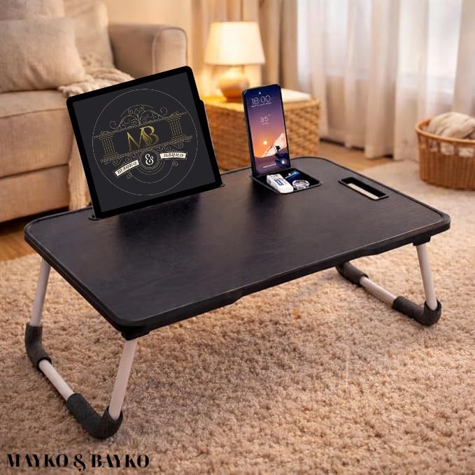 MULTIPURPOSE US BINDING WOODEN STUDY TABLE & LAPTOP PORTABLE TABLE Wood Portable Laptop Table-image-36