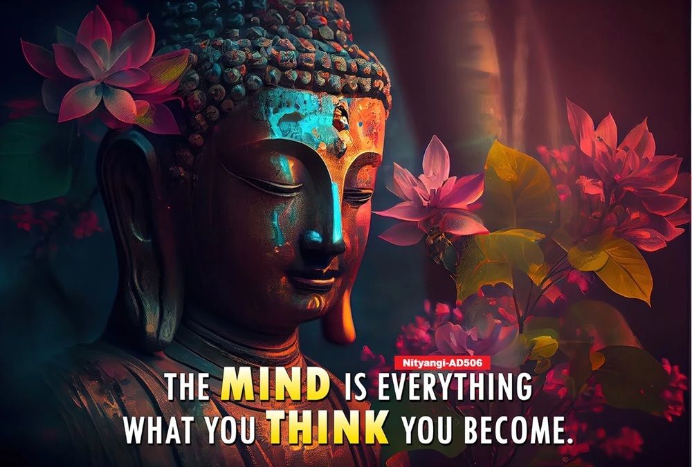 Lord Buddha Wall Sticker Without Frame 30.5 cm x 45.72 cm Paper Print-image-34