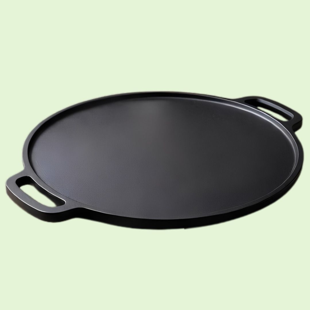 velvora Professional Premium Kitchen Cooking Plate Tawa 30 cm diameter with Lid-picture-10