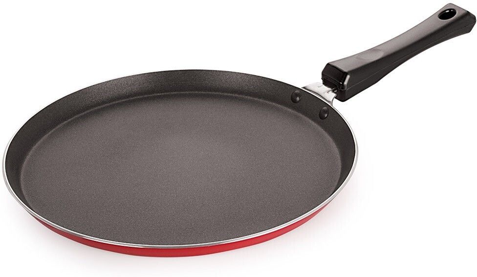 Aluminium Non - Induction Non Stick Flat Tawa with Bakelite Handle 26cm Tawa 26 cm diameter