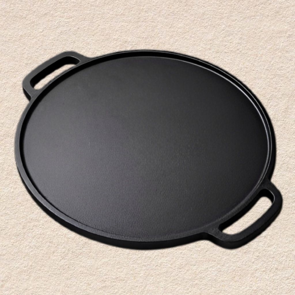 Large Iron Tawa for Chapati Dosa and Flatbread Making Tawa 30 cm diameter with Lid-image-12
