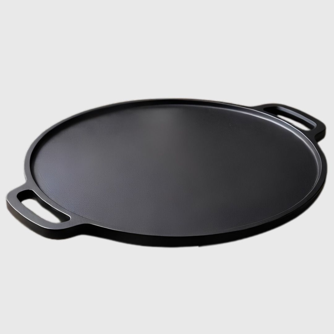Premium Heavy Base Flat Kitchen Pan Tawa 30 cm diameter with Lid-image-16
