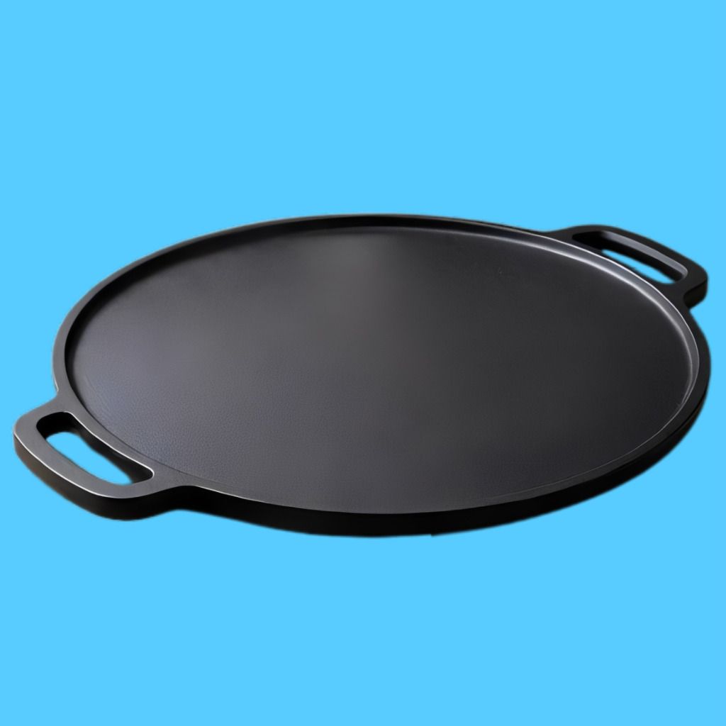 velvora Professional Flat Tawa for Indoor and Outdoor Kitchen Use Tawa 30 cm diameter with Lid-picture-27