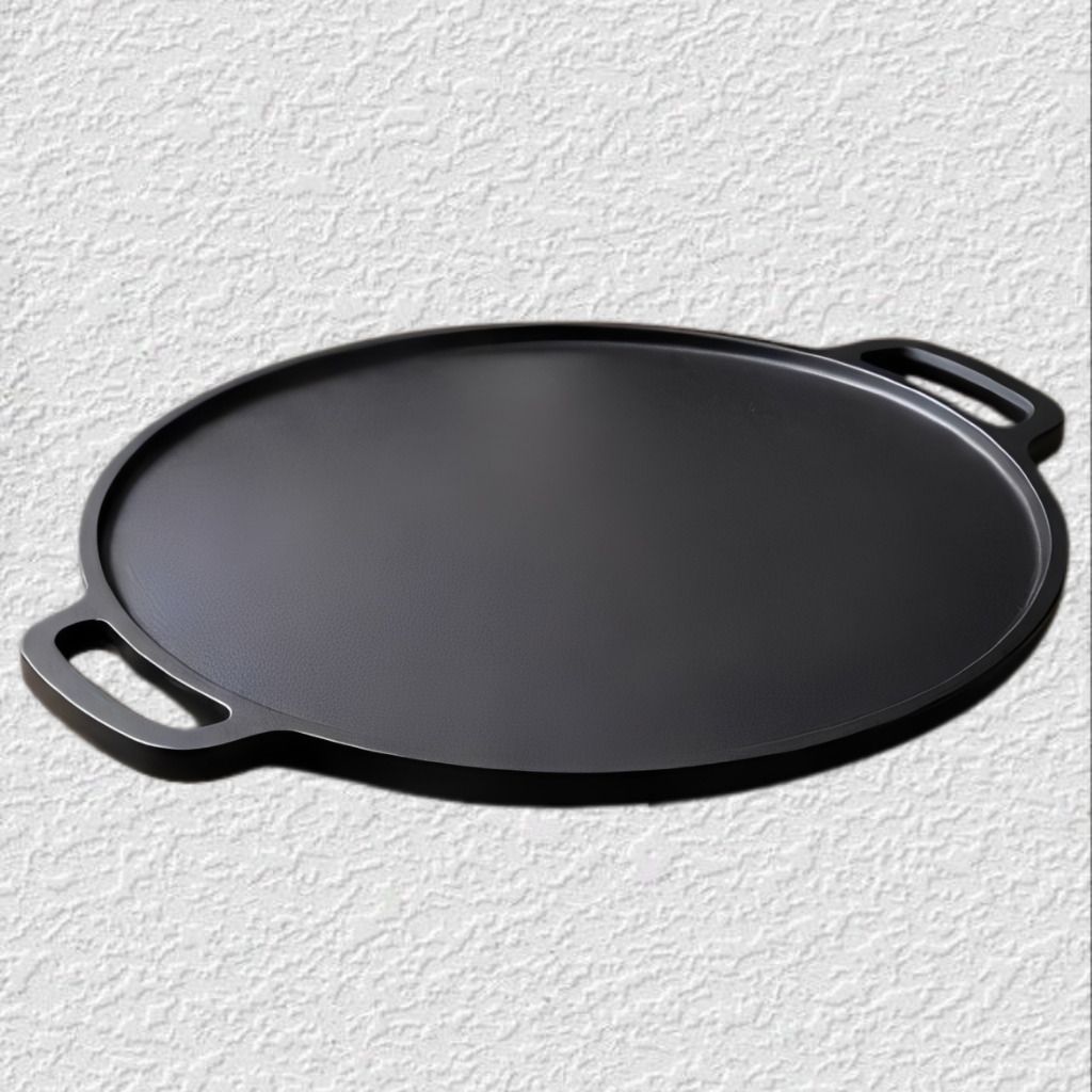 velvora Heavy Base Flat Kitchen Plate for Better Cooking Performance Tawa 30 cm diameter with Lid-picture-19