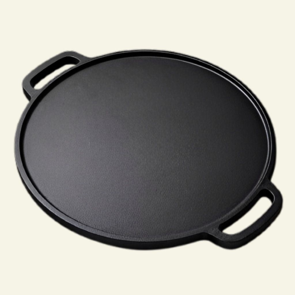 Multipurpose Flat Griddle for Indoor and Outdoor Cooking Tawa 30 cm diameter with Lid-image-26
