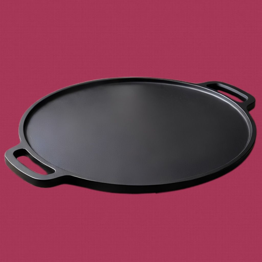 velvora Professional Kitchen Flat Plate with Heavy Base Design Tawa 30 cm diameter with Lid-picture-28