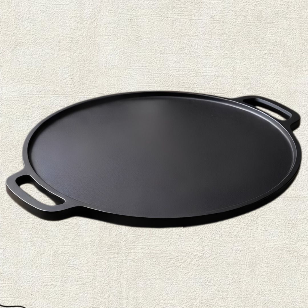 Master Kitchen Griddle Plate for Home Cooking Tawa 30 cm diameter with Lid-image-0