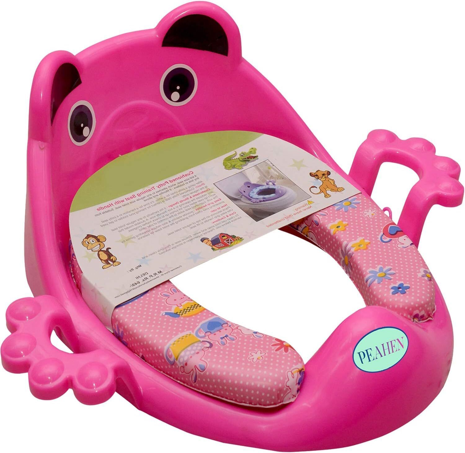 techel Baby Toilet Seat Safe Soft Training Seat Potty Sitting Ring with Handles DNE28 Potty Seat-picture-48