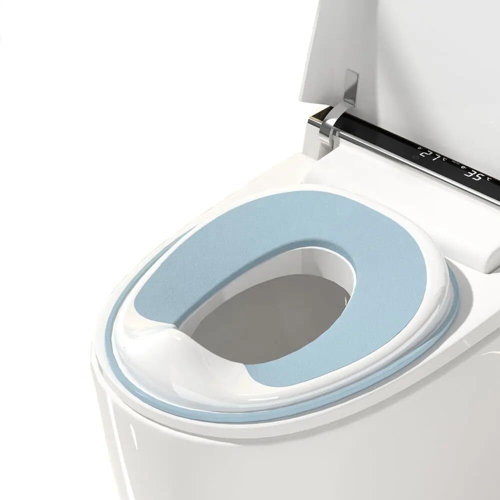 Washable and Reusable Cushion with Self-Adhesive seat cover Potty Seat-image-41