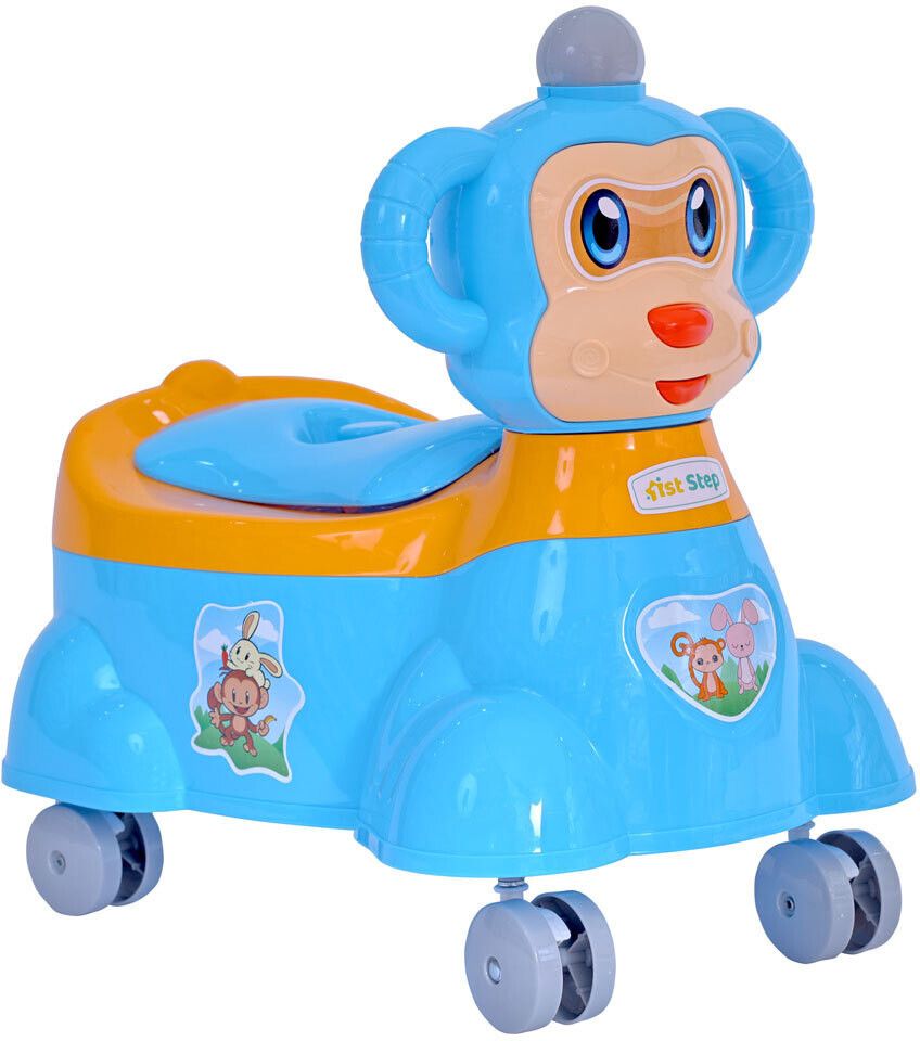 Baby Musical Potty Chair With Wheels, Music And Detachable Inner Bowl Potty Box