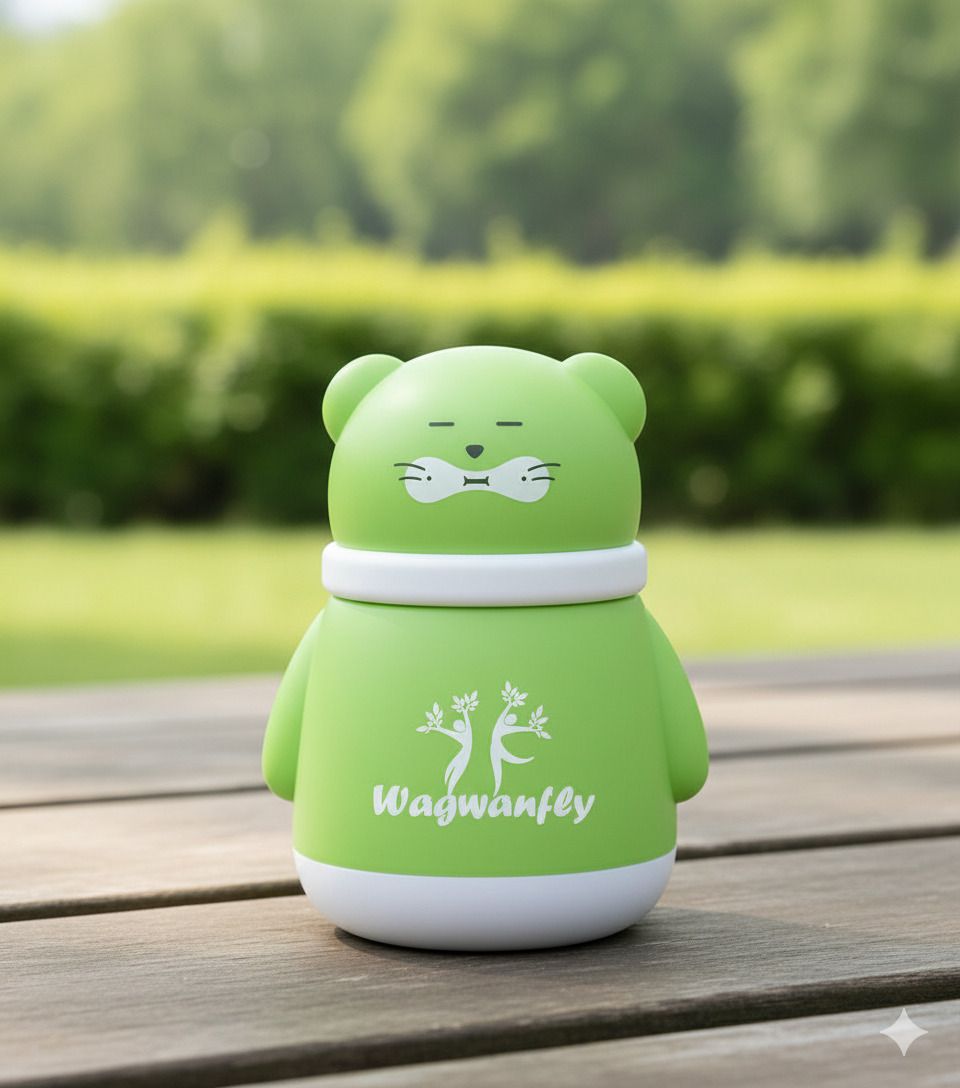 Portable Baby Powder Puff with Box Holder Container for Newborn & Kids