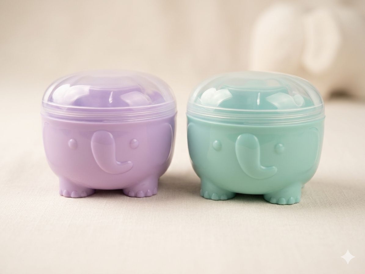 Elephant Design Powder Puff For Babies, Soft Puff For Cute Soft Babies-image-23