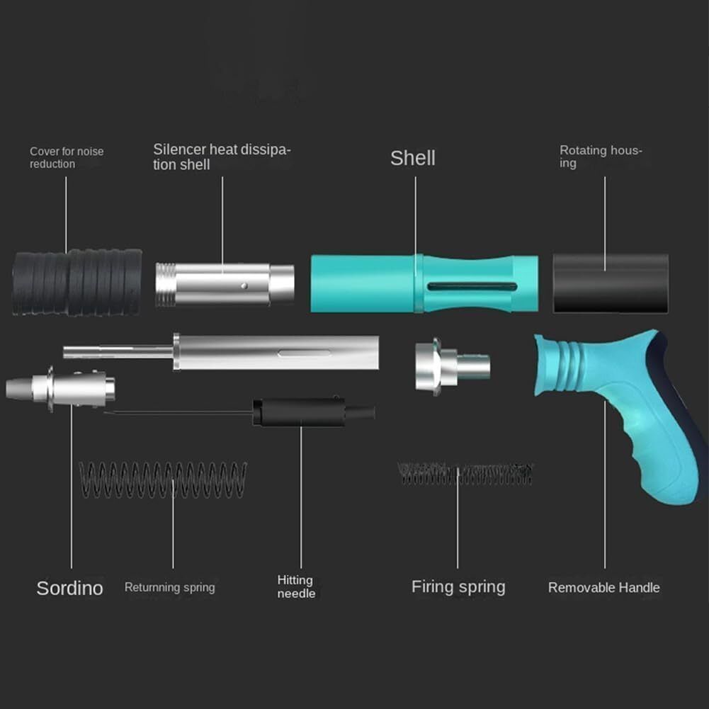Steel Hand Nailer for Decorative Wall Projects 40dB Low Noise Concrete Nail Gun Cordless Nailer-image-48