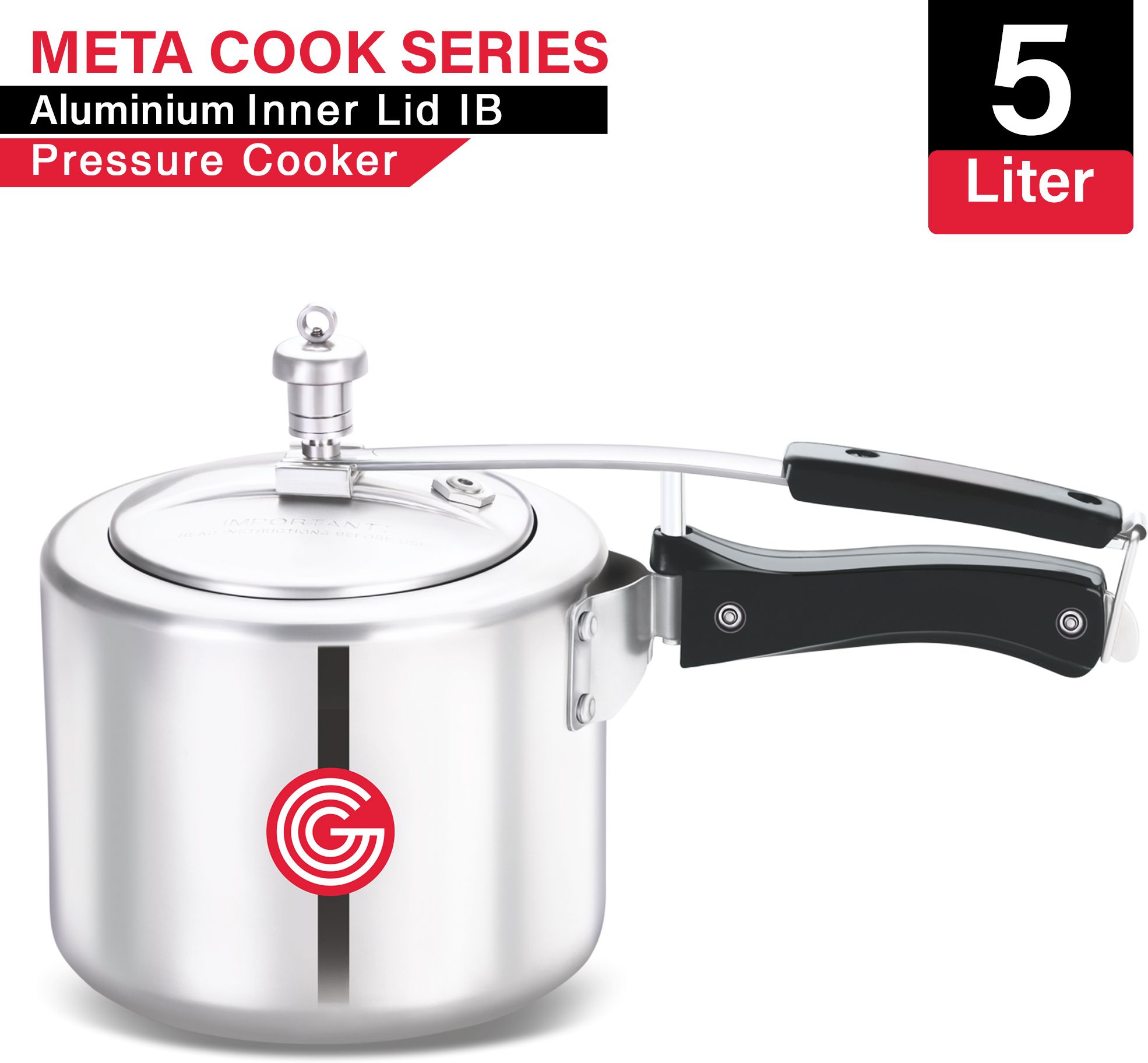 Meta Cook Induction Base with Inner Lid |6 Years Warranty 5 L Induction Bottom Pressure Cooker-image-43