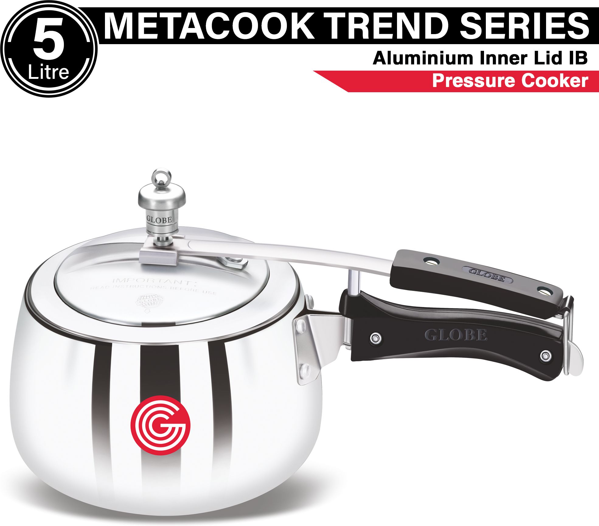 Meta Cook TrendInduction Base with Inner Lid |6 Years Warranty 5 L Induction Bottom Pressure Cooker-image-47