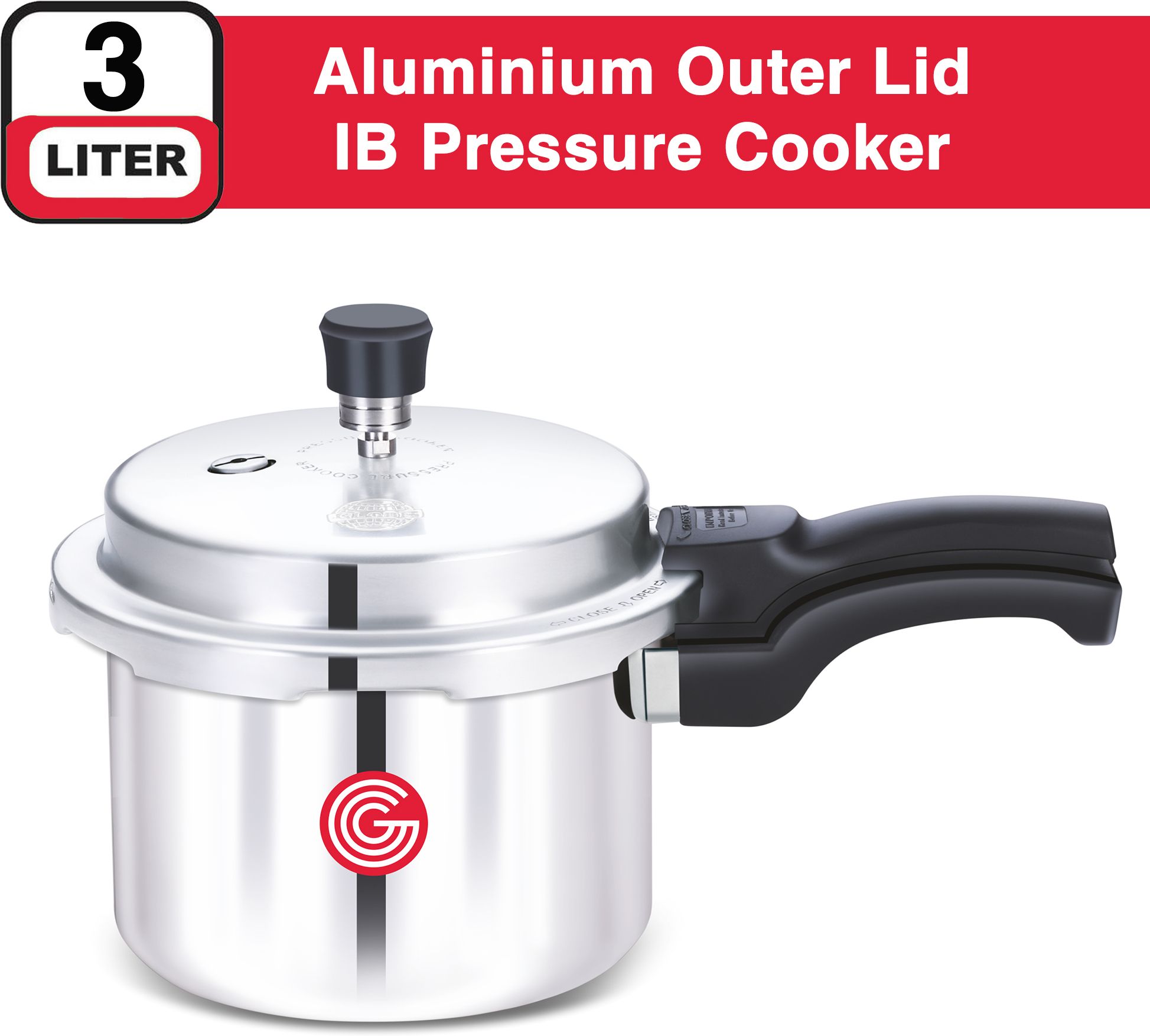 globe Kiwi Regular Base with Outer Lid |6 Years Warranty 3 L Induction Bottom Pressure Cooker-picture-41