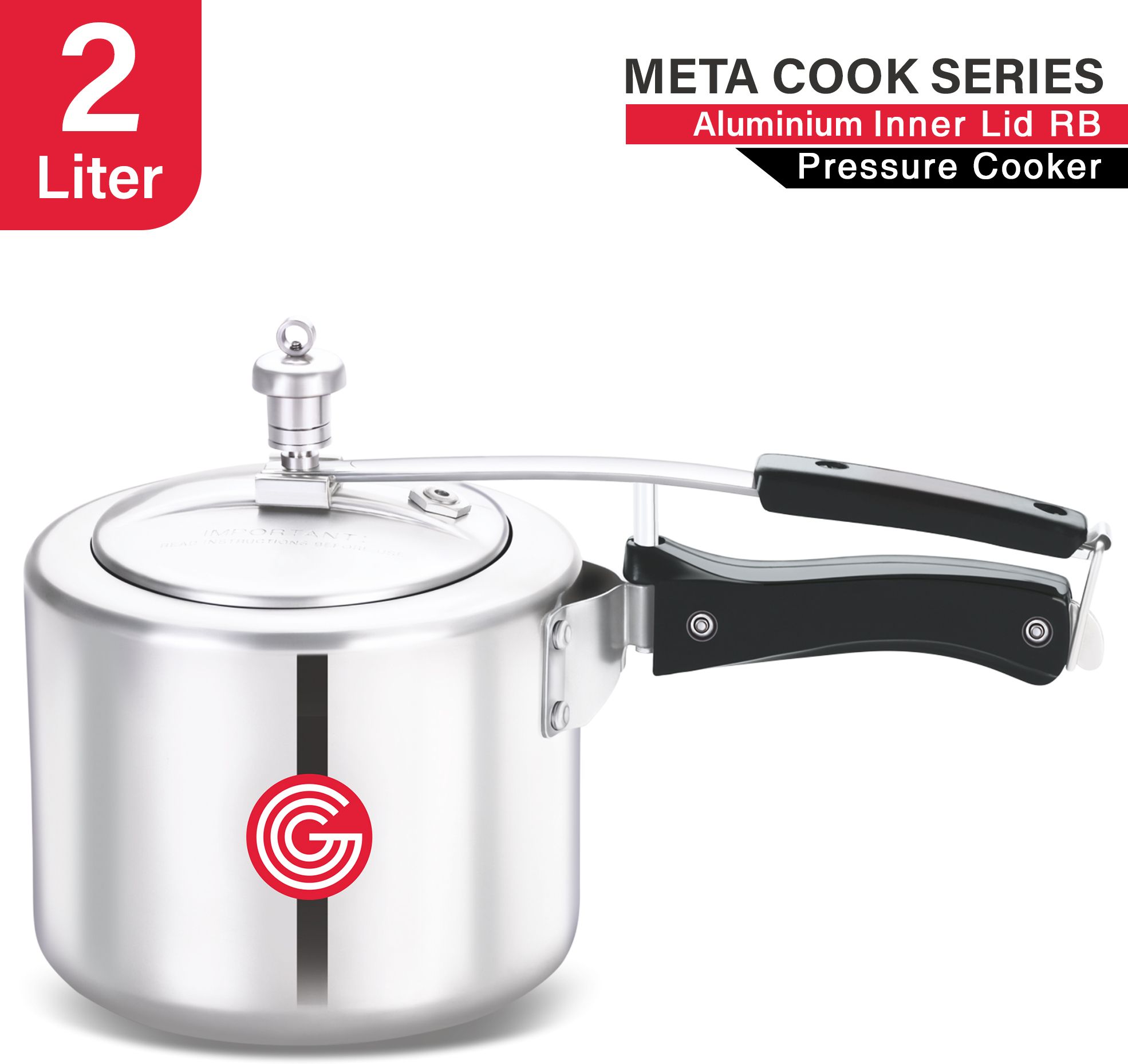 Meta Cook Regular Base with Inner Lid|6 Years Warranty 2 L Pressure Cooker-image-40