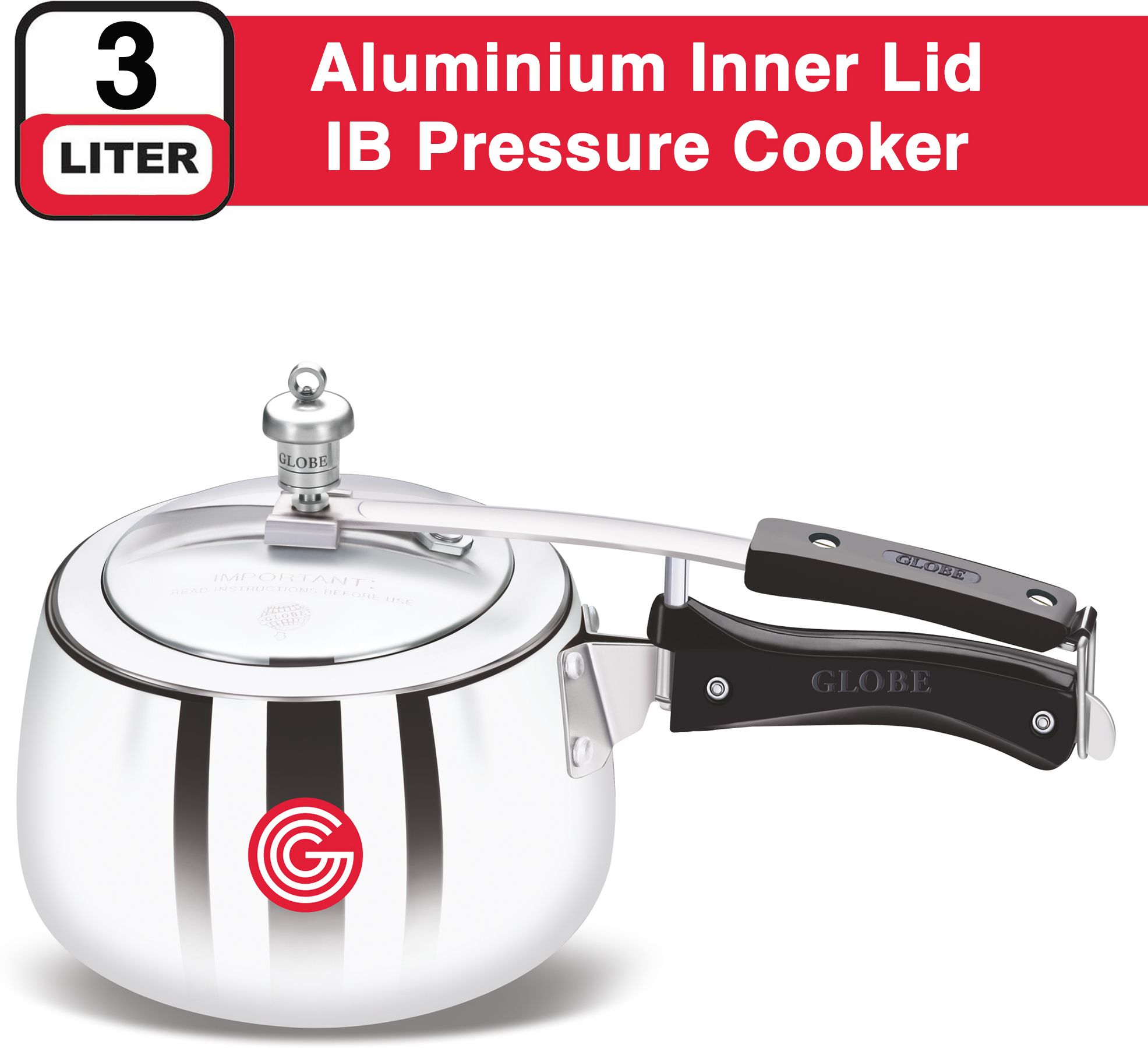 Lyca Regular Base with Inner Lid|6 Years Warranty 3 L Induction Bottom Pressure Cooker-image-20
