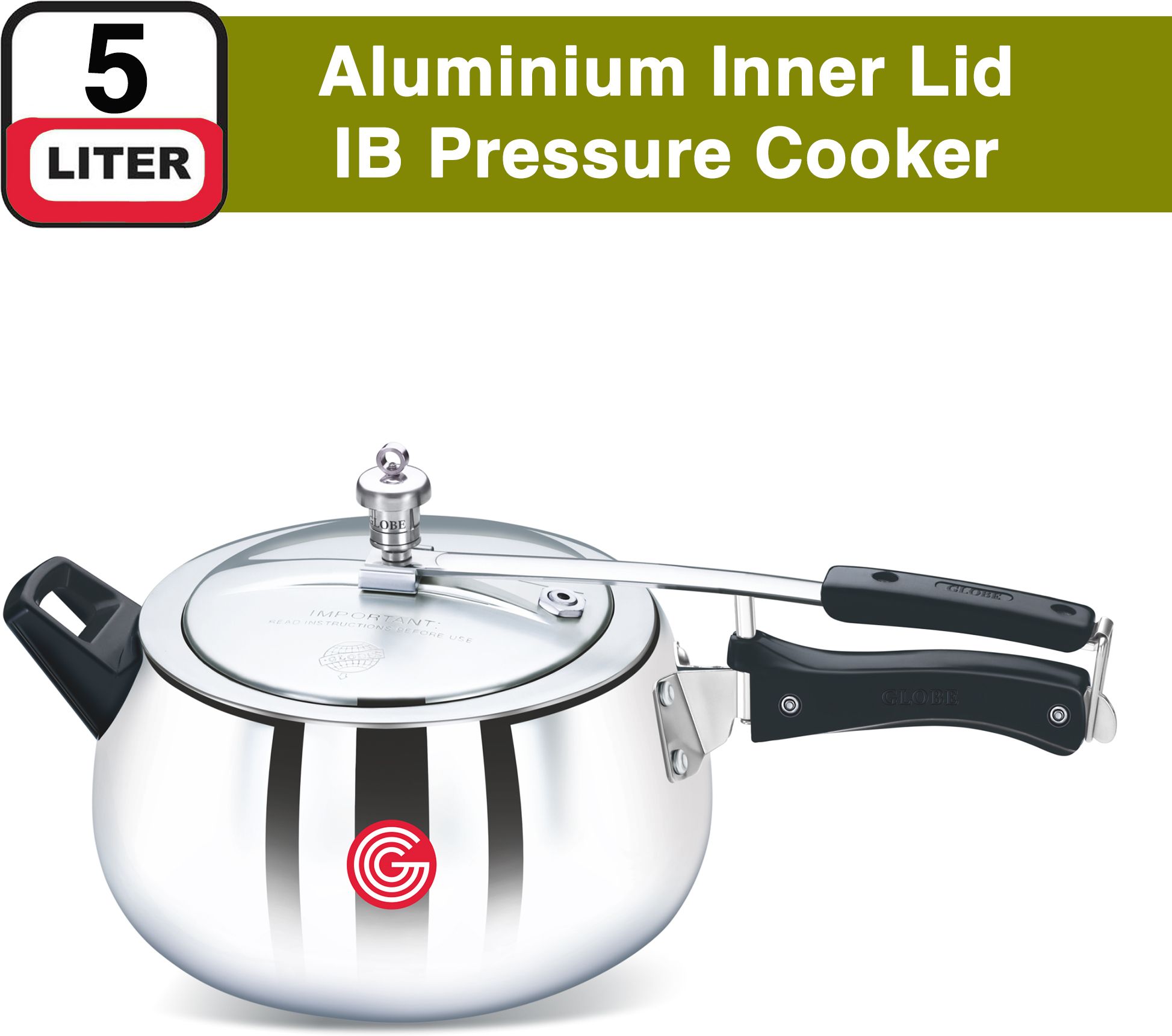 Lyca Regular Base with Inner Lid|6 Years Warranty 5 L Induction Bottom Pressure Cooker-image-19