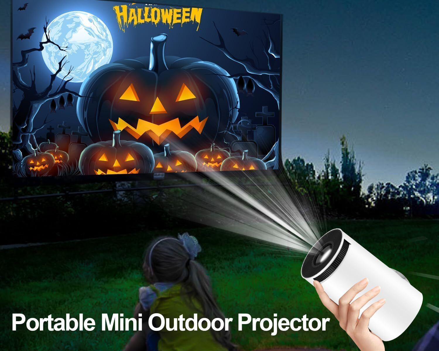 Voltegic Portable Home Cinema Projector Compatible with Smartphone & Laptop (6000 lm / 1 Speaker / Wireless / Remote Controller) Portable Projector-image-31