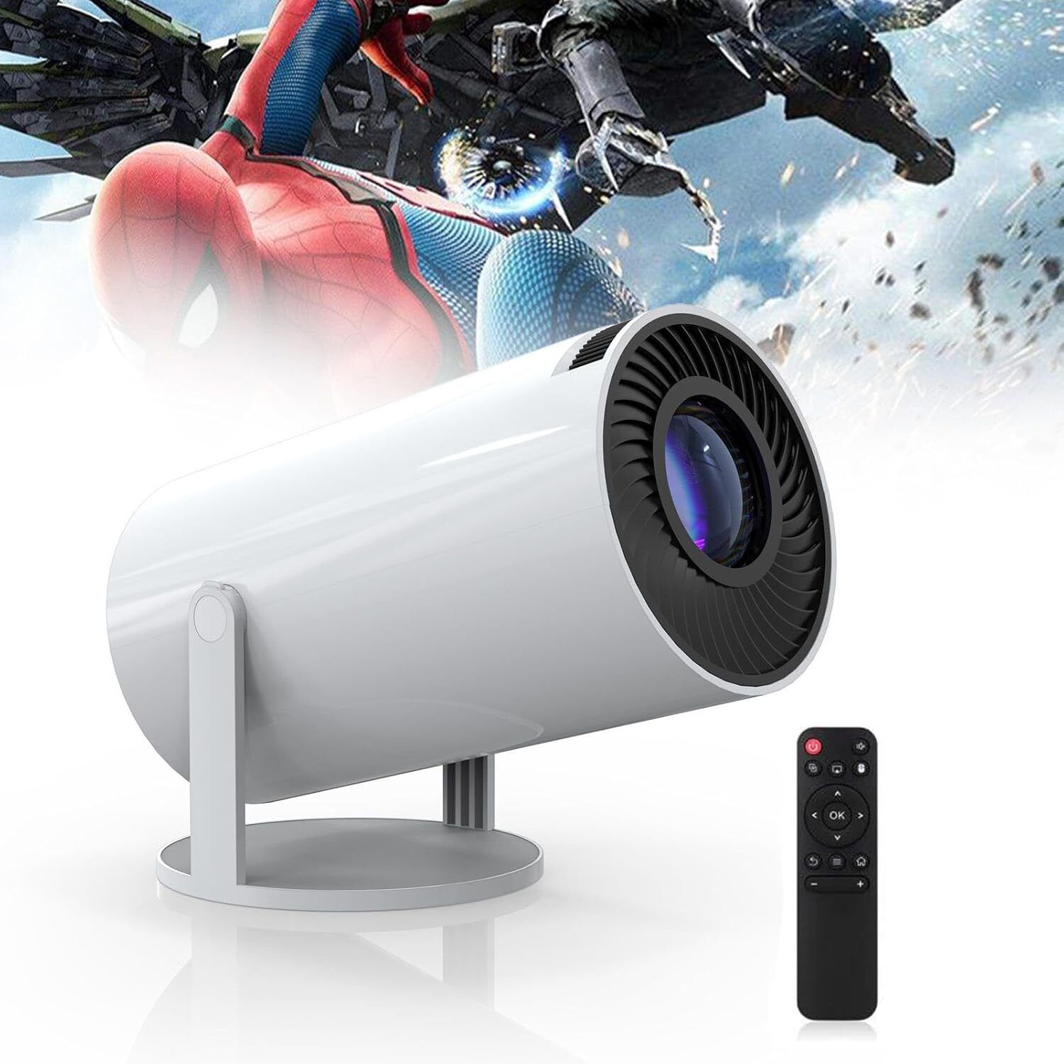 IMMUTABLE Full HD Ultra Bright Home Cinema Smart Android Projector With Screen YUN8 Projector Screen (Width 115.5 cm x 44.5 cm Height)-image-31
