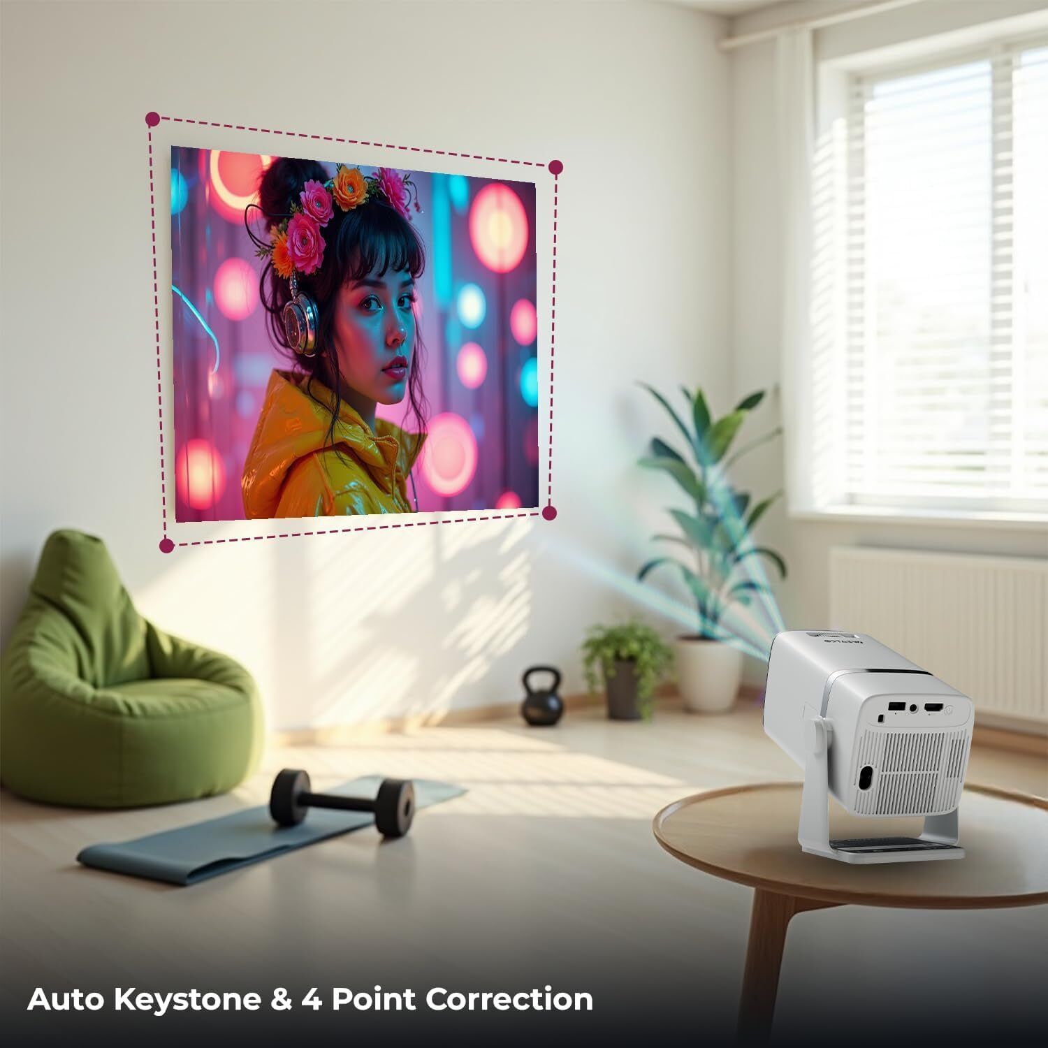 TECHEL Crystal-clear Full HD projection with sharp detail Ax2 Projector Screen (Width 115.5 cm x 44.5 cm Height)-image-16