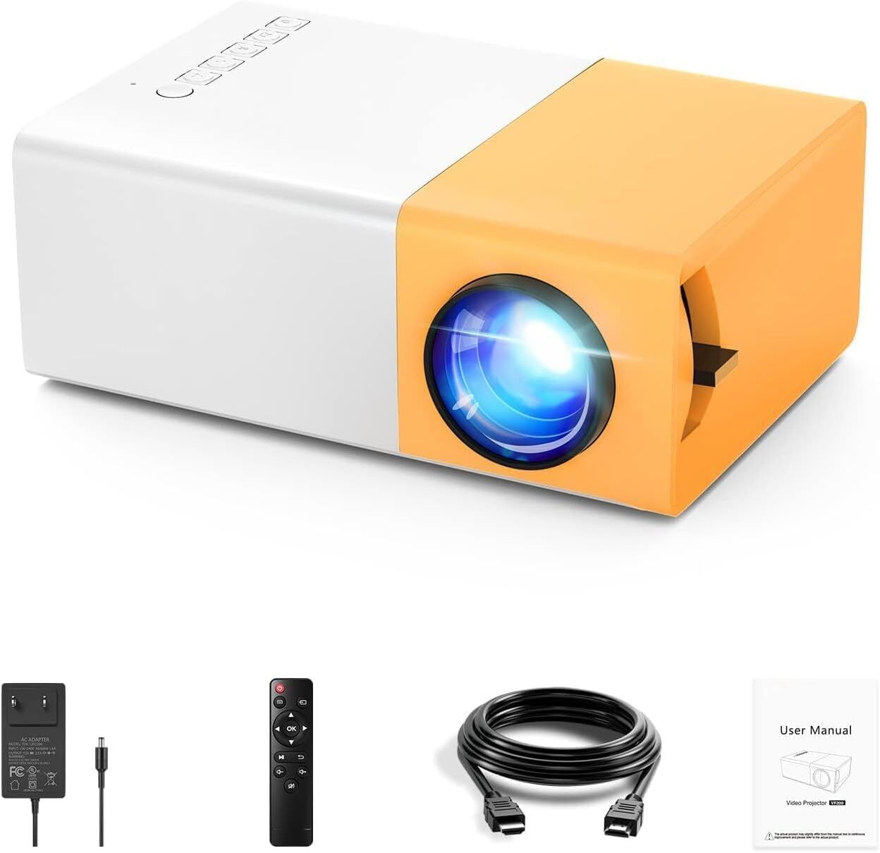 CZECH Portable 1080P Video Projector BHK25 Projector Screen (Width 115.5 cm x 44.5 cm Height)-image-22