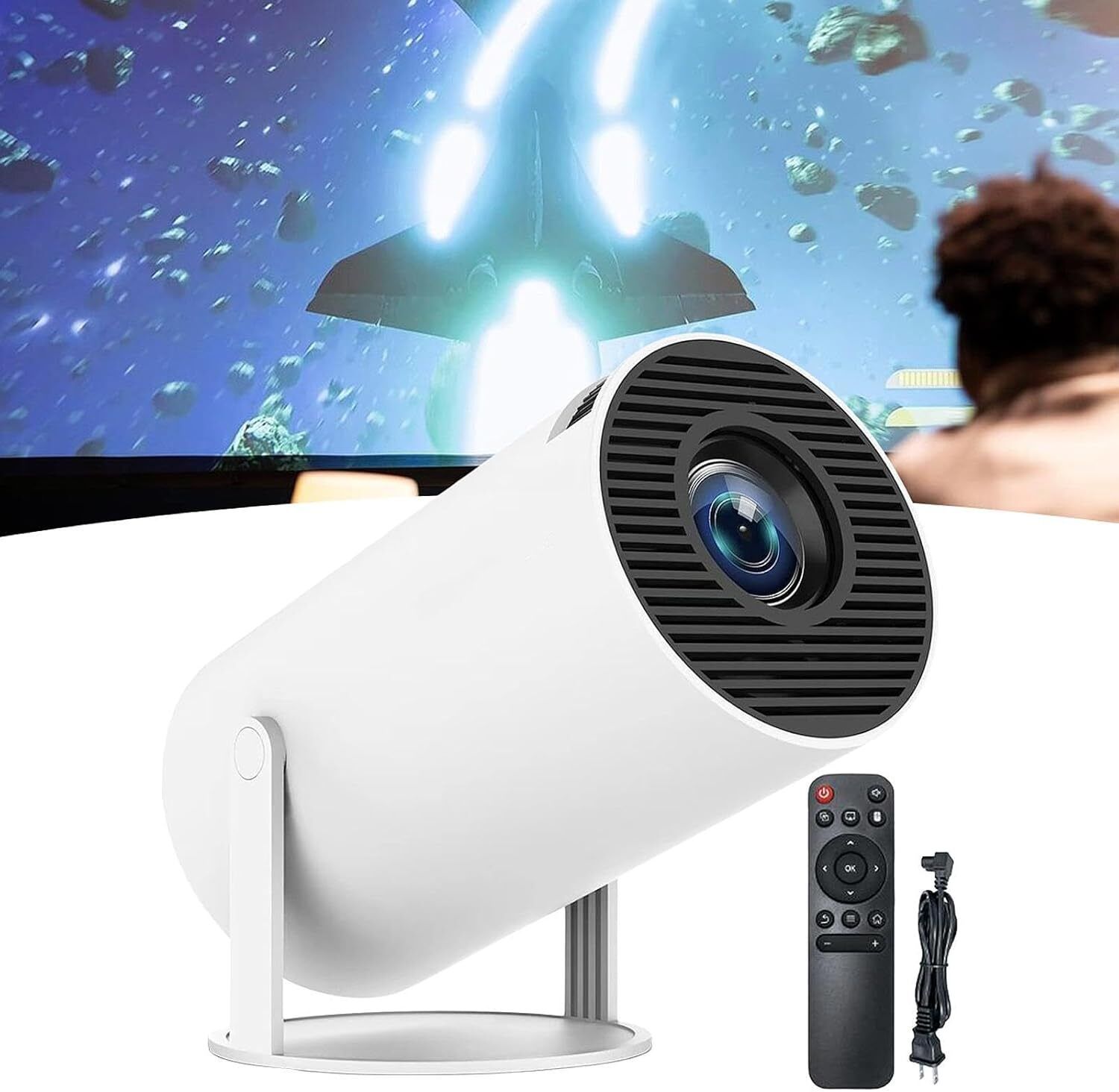 IMMUTABLE Full HD Ultra Bright Home Cinema Smart Android Projector With Screen YUN27 Projector Screen (Width 115.5 cm x 44.5 cm Height)-image-22