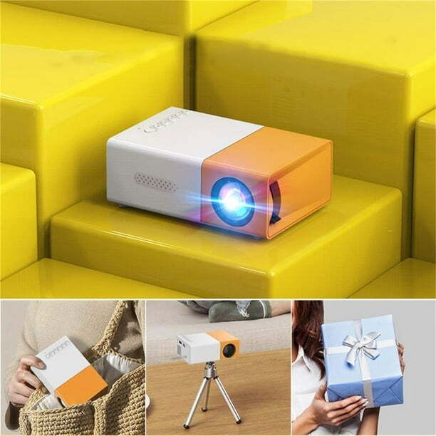 IMMUTABLE Full HD LED Projector YG-300 White&Yellow COI16 Projector Screen (Width 5 cm x 10 cm Height)-image-16
