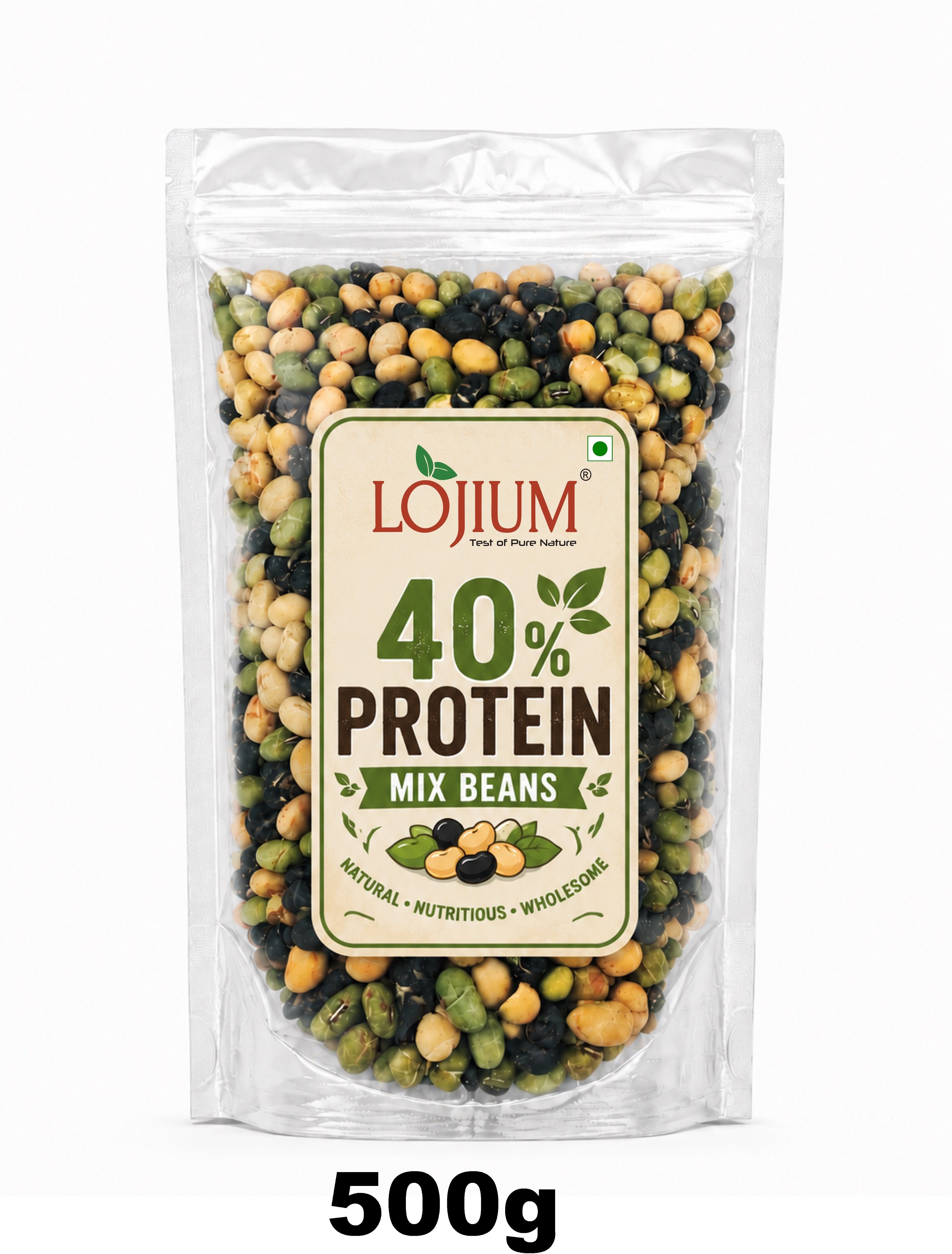 lojium Protein Mix Beans 40% Protein | High Protein| Natural Plant-Based | Vegan (500g) Plant-Based Protein-picture-25
