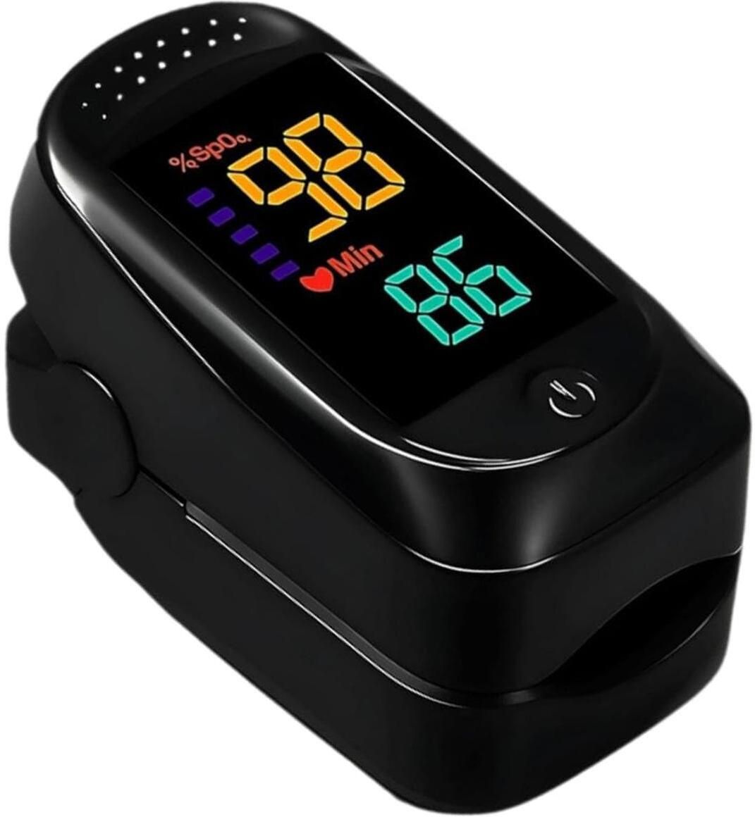 colorsole Fingertip Pulse Oximeter Oxygen Sensor Monitor Black Pulse Oximeter-image-41