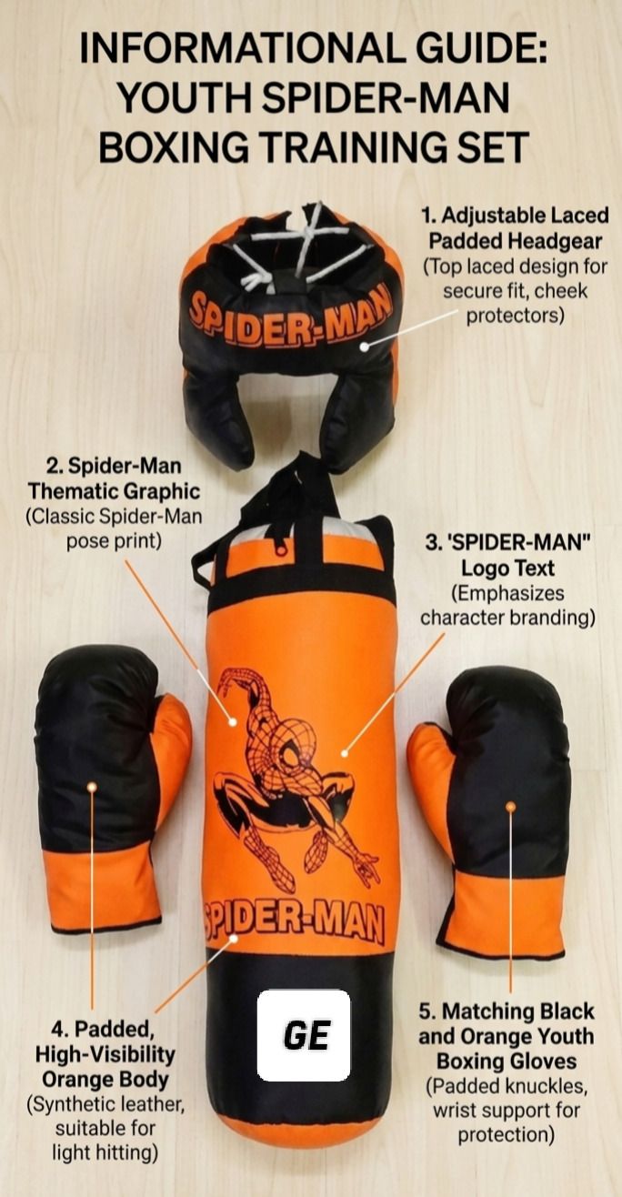 garg enterprises PUNCHING HANGING BAG KIT SET SPIDER MAN Hanging Bag-picture-17