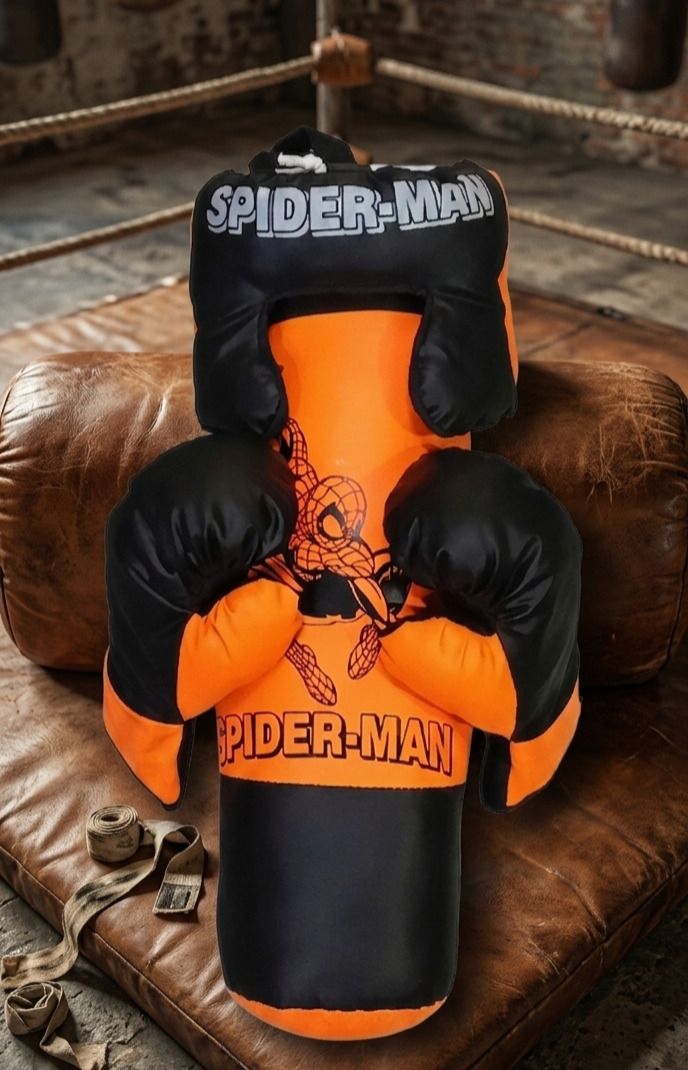 HANGING PUNCHING KIT SET ORANGE SPIDER MAN Hanging Bag-image-44