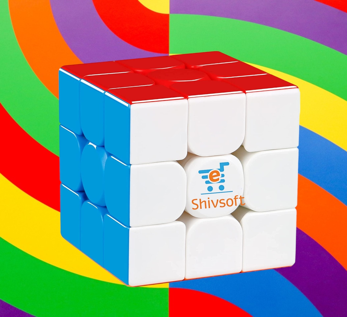 shivsoft Speed Cube 3x3 High Speed Smooth Mooving Cube -11029 image 1