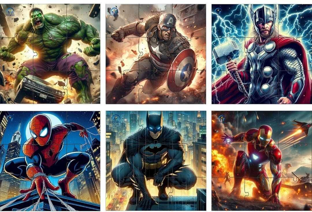 pentamark Marvelous Avengers Jigsaw Puzzle Toy for Kids 6 in 1 Puzzle Set-picture-11