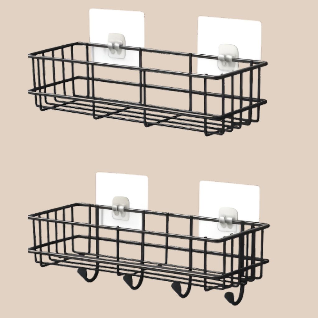 steelhaven Stylish Bathroom Iron Shelf Storage Rack Iron, Steel Wall Shelf-picture-18