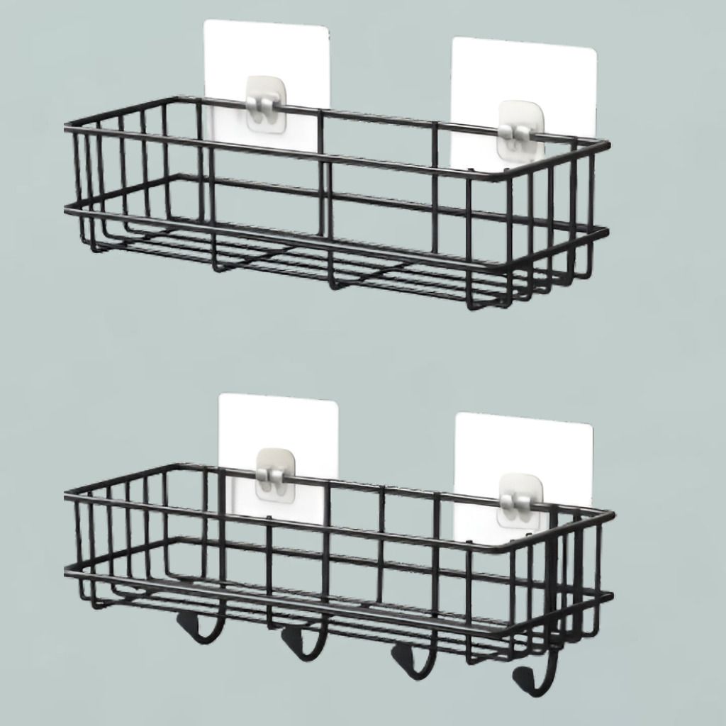 steelhaven Premium Bathroom Storage Rack Iron Wall Shelf Iron, Steel Wall Shelf-picture-28