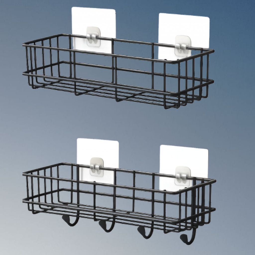adonz Strong Hold Bathroom Iron Wall Shelf Iron, Steel Wall Shelf-picture-19
