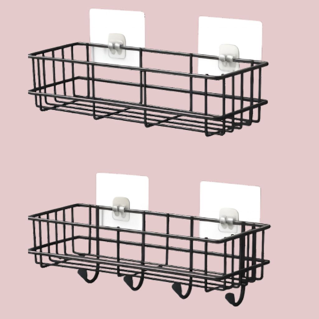 steelhaven Contemporary Bathroom Iron Utility Storage Shelf Iron, Steel Wall Shelf-picture-46