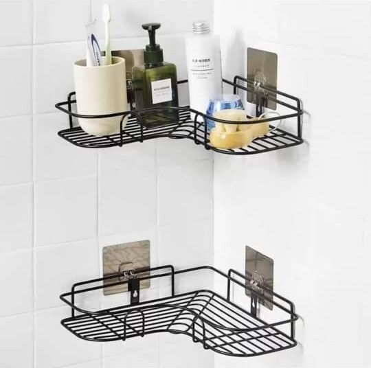 Bathroom Corner Shelf Pro Iron Wall Shelf-image-44
