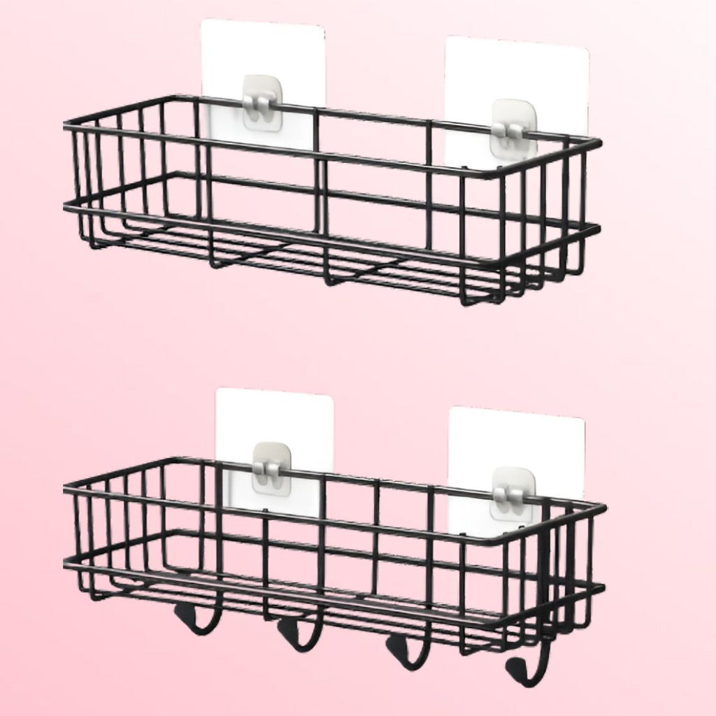steelhaven Waterproof Iron Shelf Modern Bathroom Rack Iron, Steel Wall Shelf-picture-17