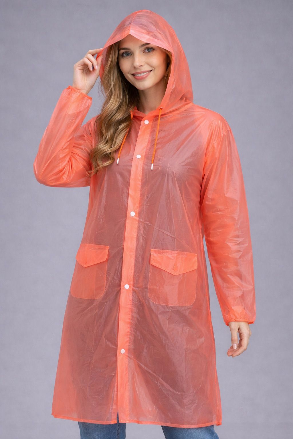 v-20 Solid Women Raincoat-picture-29