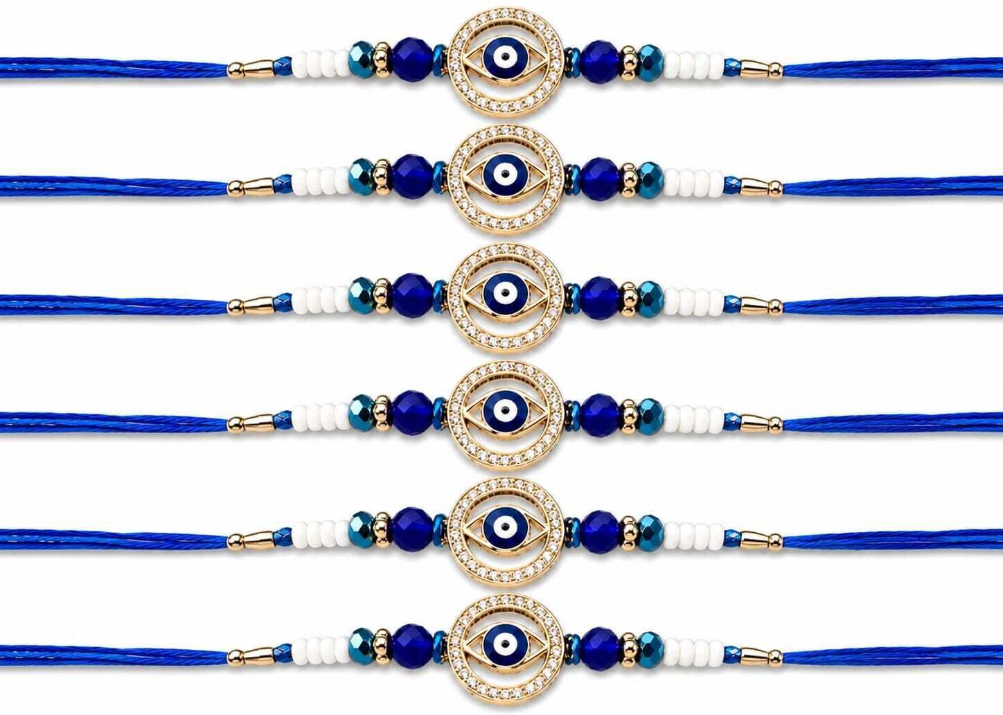 raakhi Bracelet EE-RAKHI-04-MULTI-as1-MLT45 Mauli Thread Chawal Roli Pack Set-picture-46