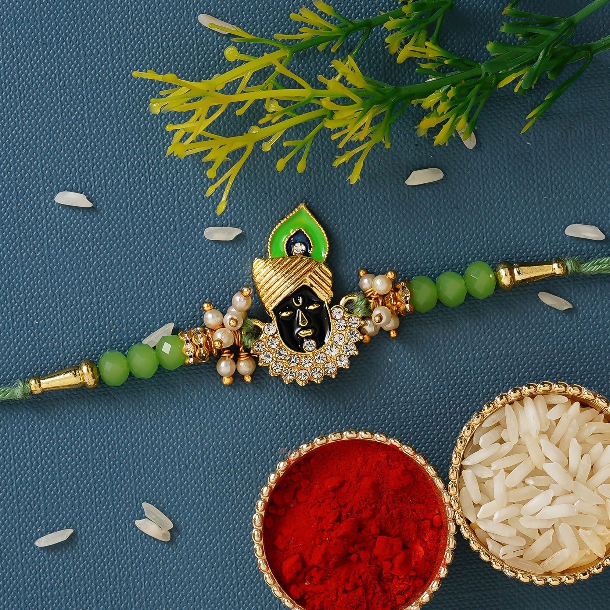 Designer KHATU SHYAM_FK Assorted Rakhi Set-image-7