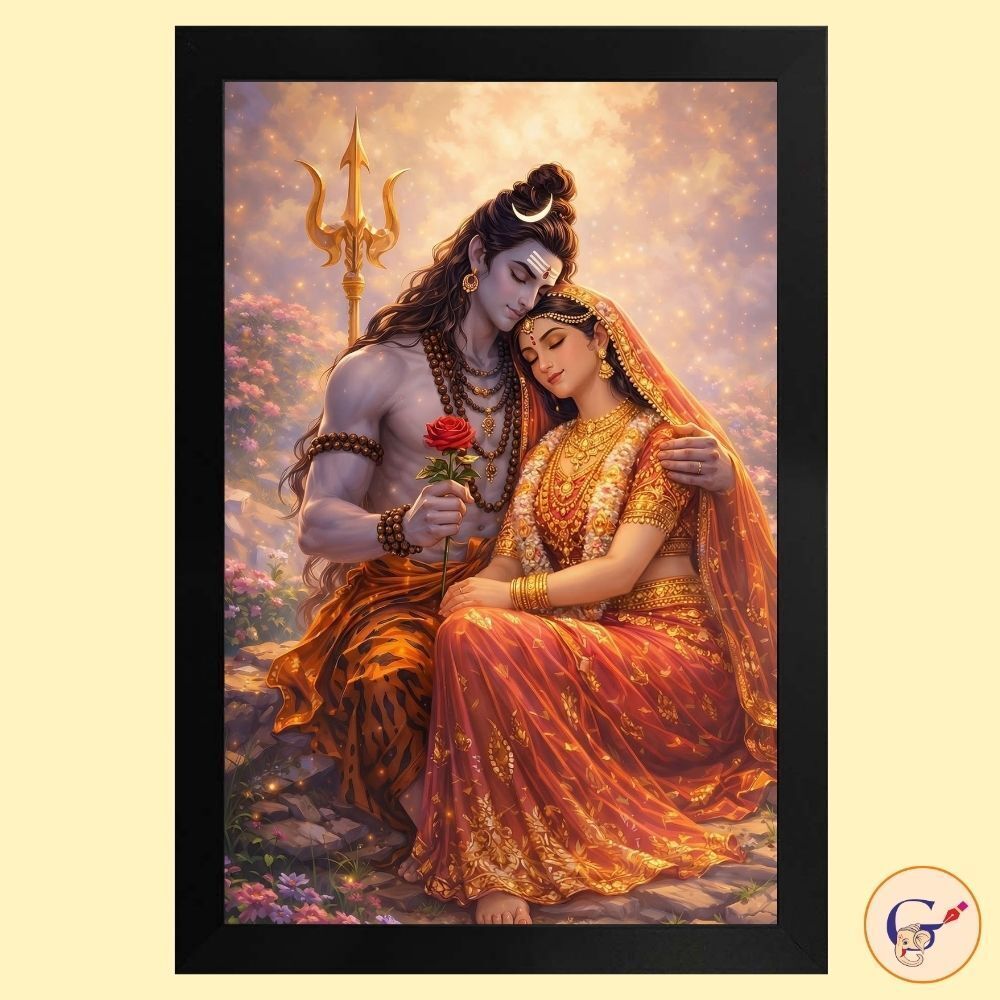 Lord Shiv Shankar (Bholenath) Premium Photo Frame for Home Temple and Office Religious Frame-image-10