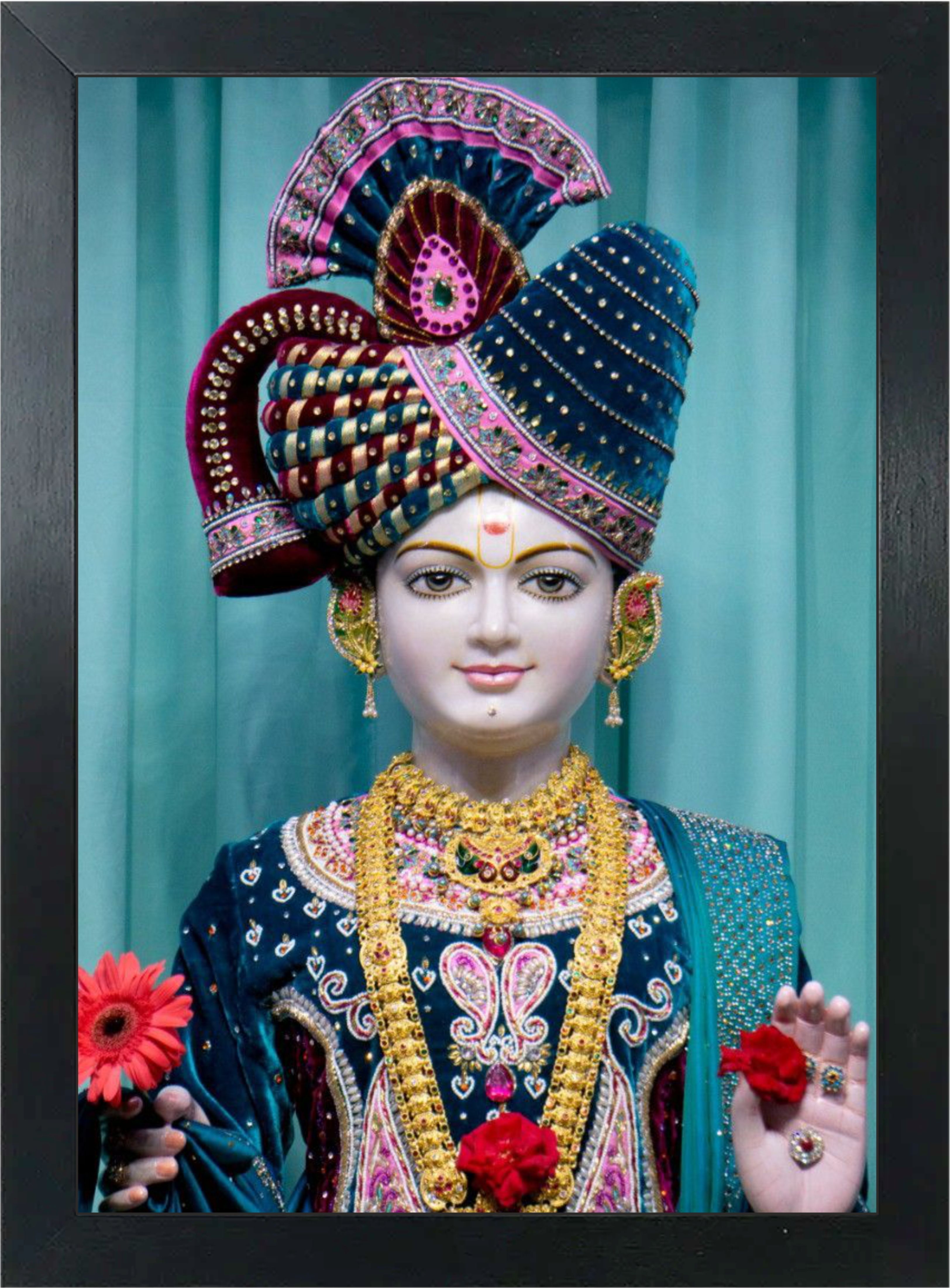 Nilkanth Varni (Swami Narayan) Wooden Photo Frame Religious Frame-image-41