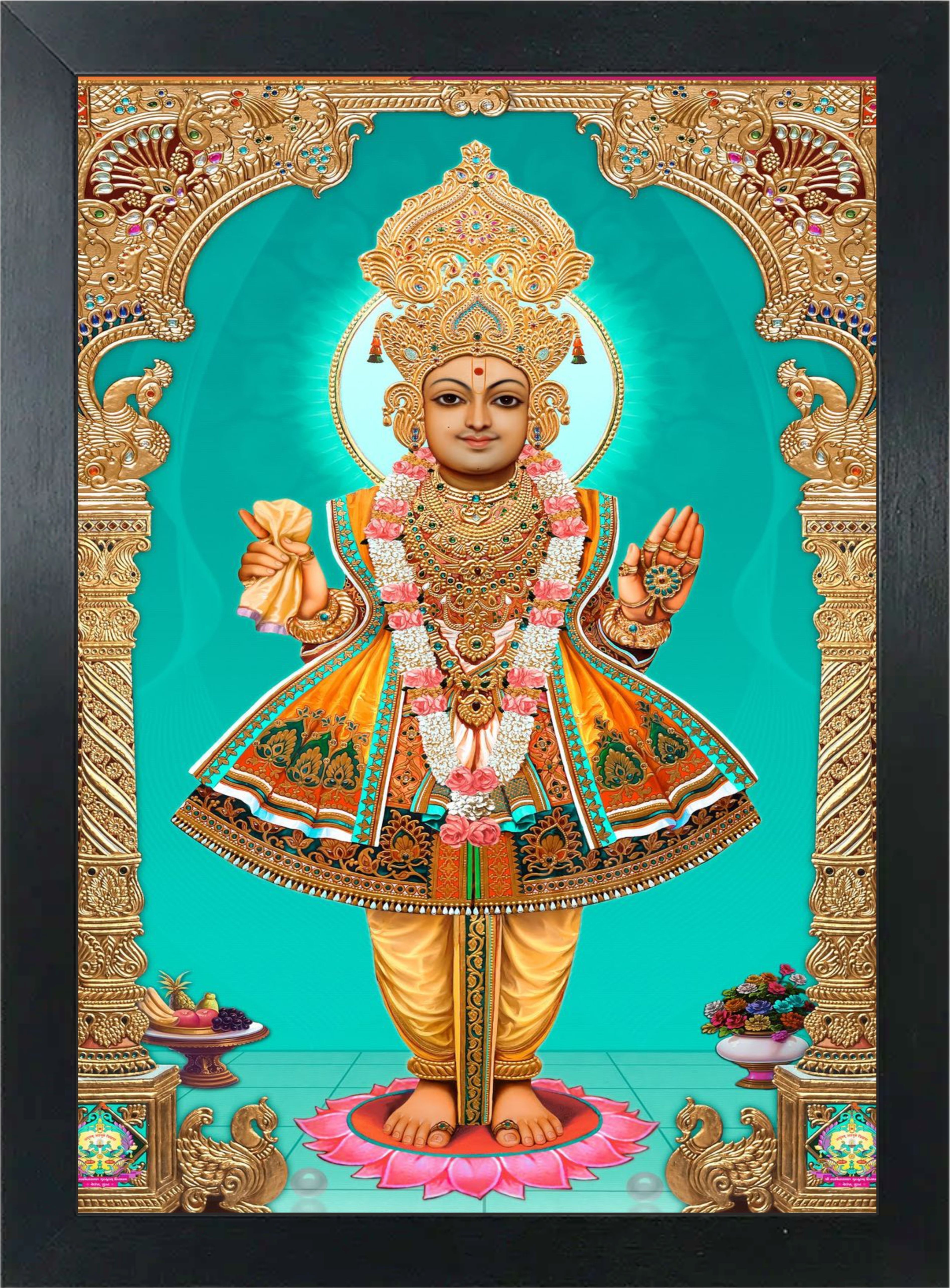 Nilkanth Varni (Swami Narayan) Wooden Photo Frame Religious Frame-image-39