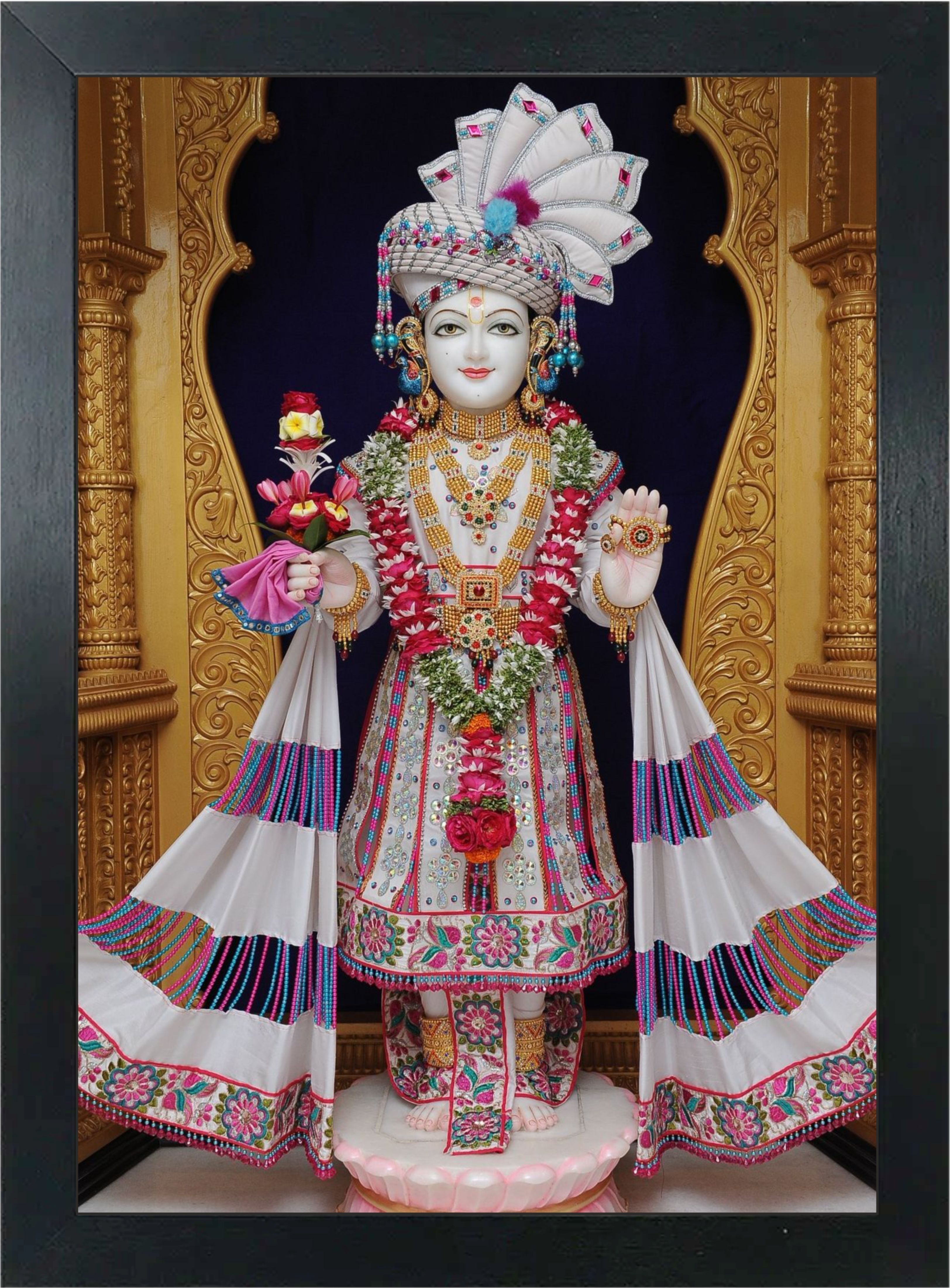 Nilkanth Varni (Swami Narayan) Wooden Photo Frame Religious Frame-image-12